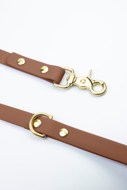 Brown waterproof dog leash