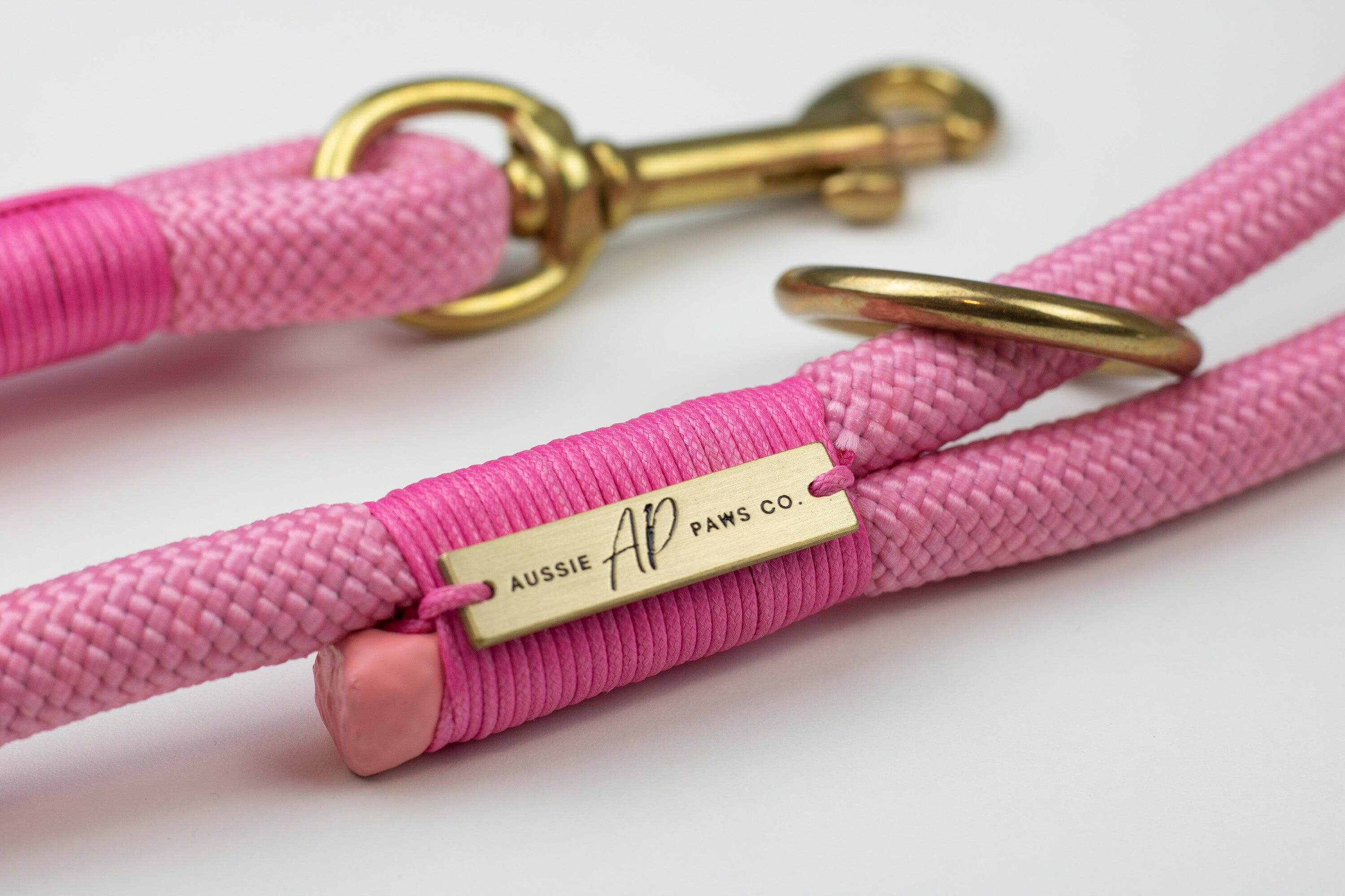 Pink rope best sale dog lead